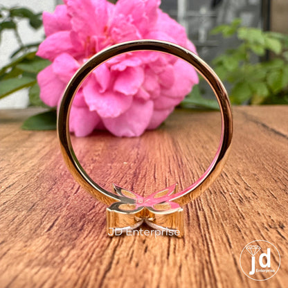 Minimalist Engagement Ring, Marquise Cut Moissanite Promise Rings, Flower Style Everyday Rings for Women, Unique Designer Handmade Jewelry