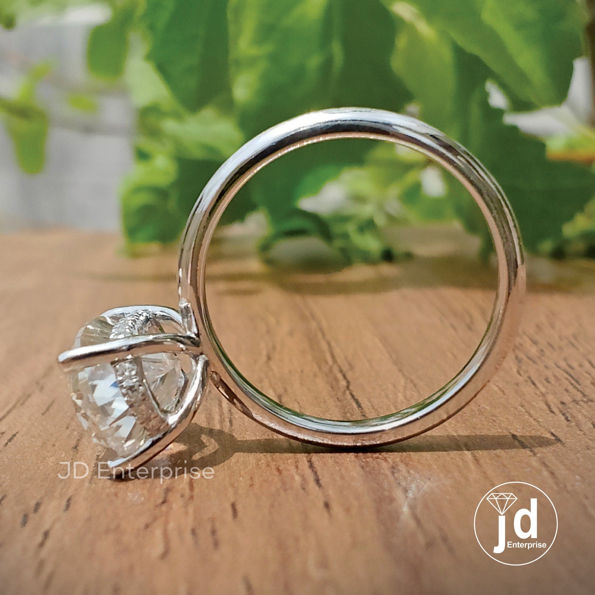 Vintage Hidden Halo 3.5 TCW Oval Cut Moissanite Engagement Ring, Oval Wedding Ring, Solitaire Bridal Ring, Anniversary Gifts, Promise Ring