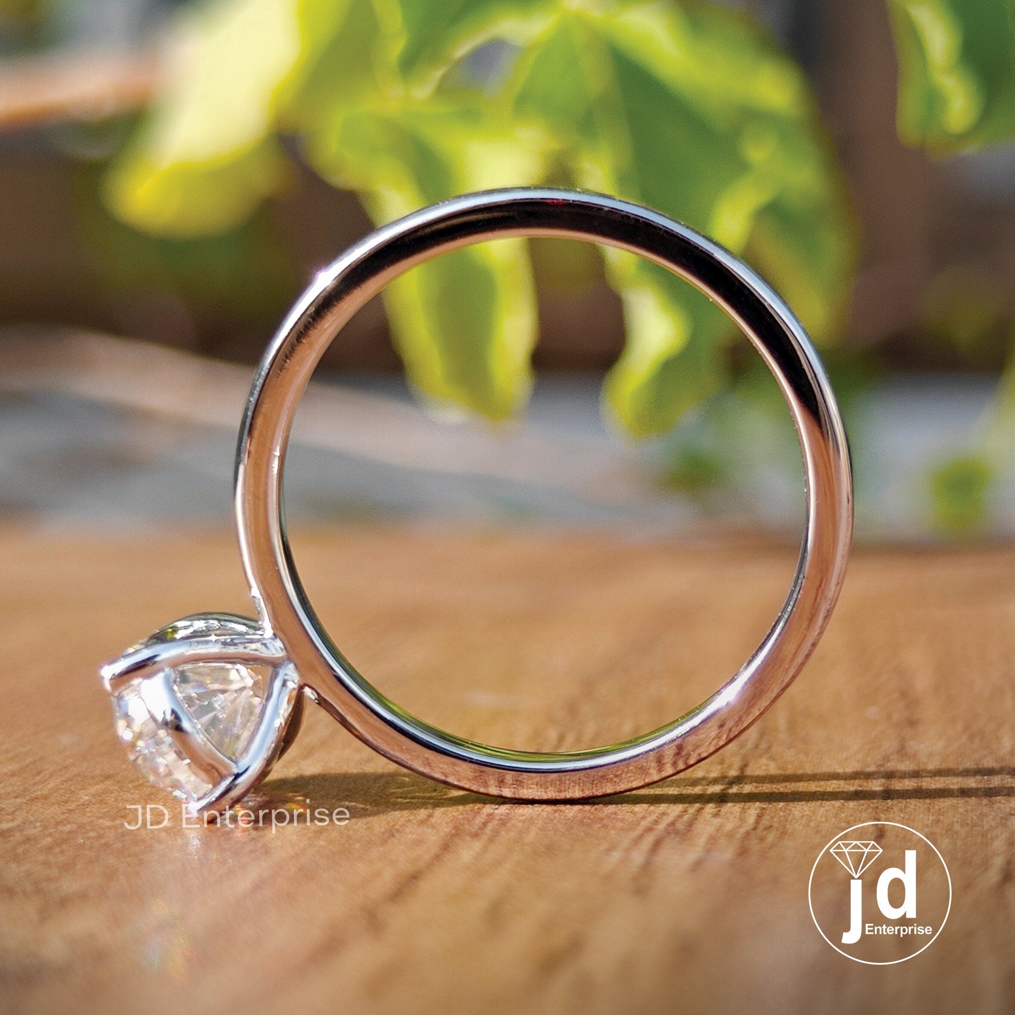 Oval Engagement Ring, Moissanite Wedding Ring, 1.50 CT Oval Moissanite Solitaire Ring, Anniversary Gift Ring, Propose Ring, Promise Ring