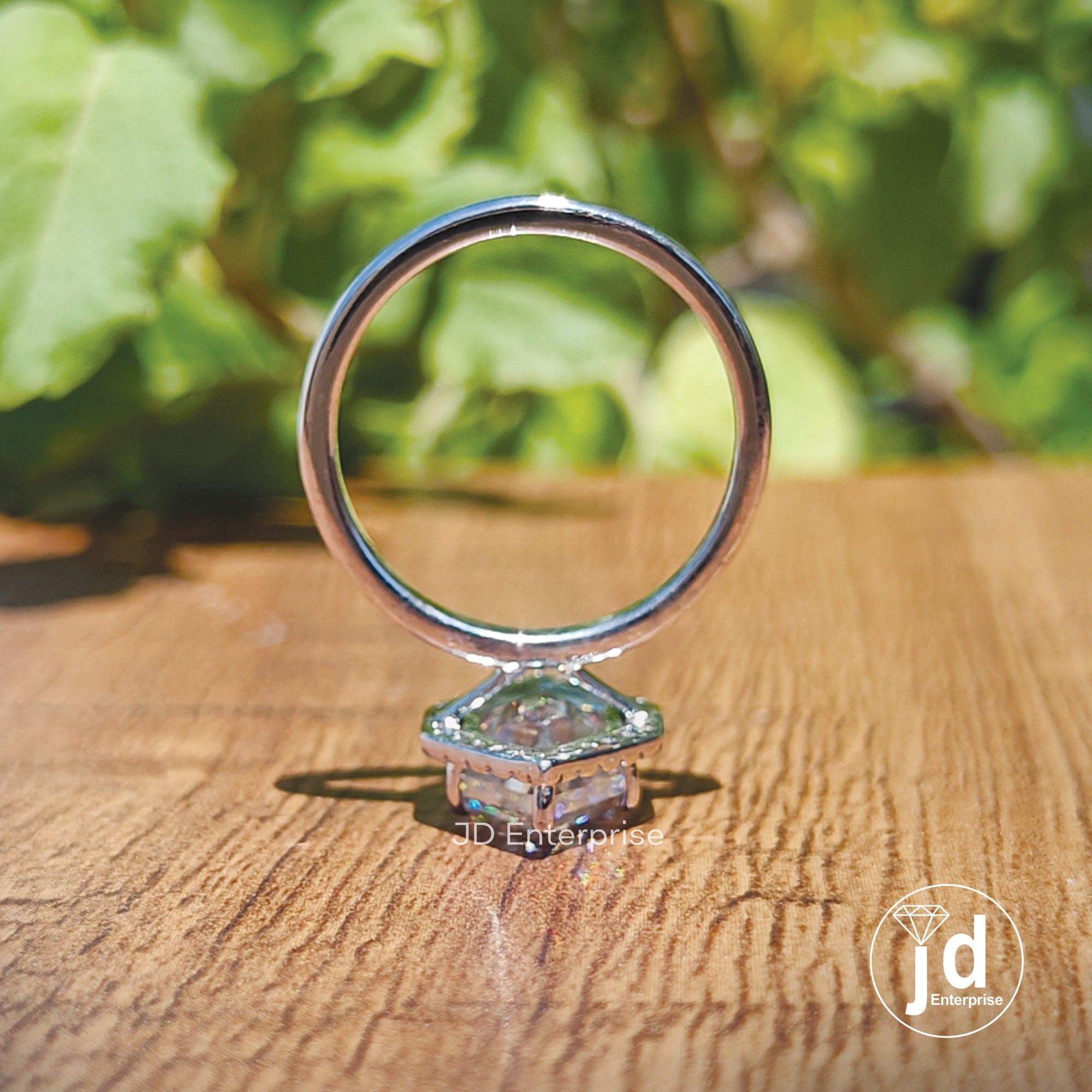 Step Cut Dutch Marquise Moissanite Engagement Ring, Halo Wedding Ring, Claw Prongs, Proposal Ring, Bridesmaid Ring, Anniversary Gifts Ring