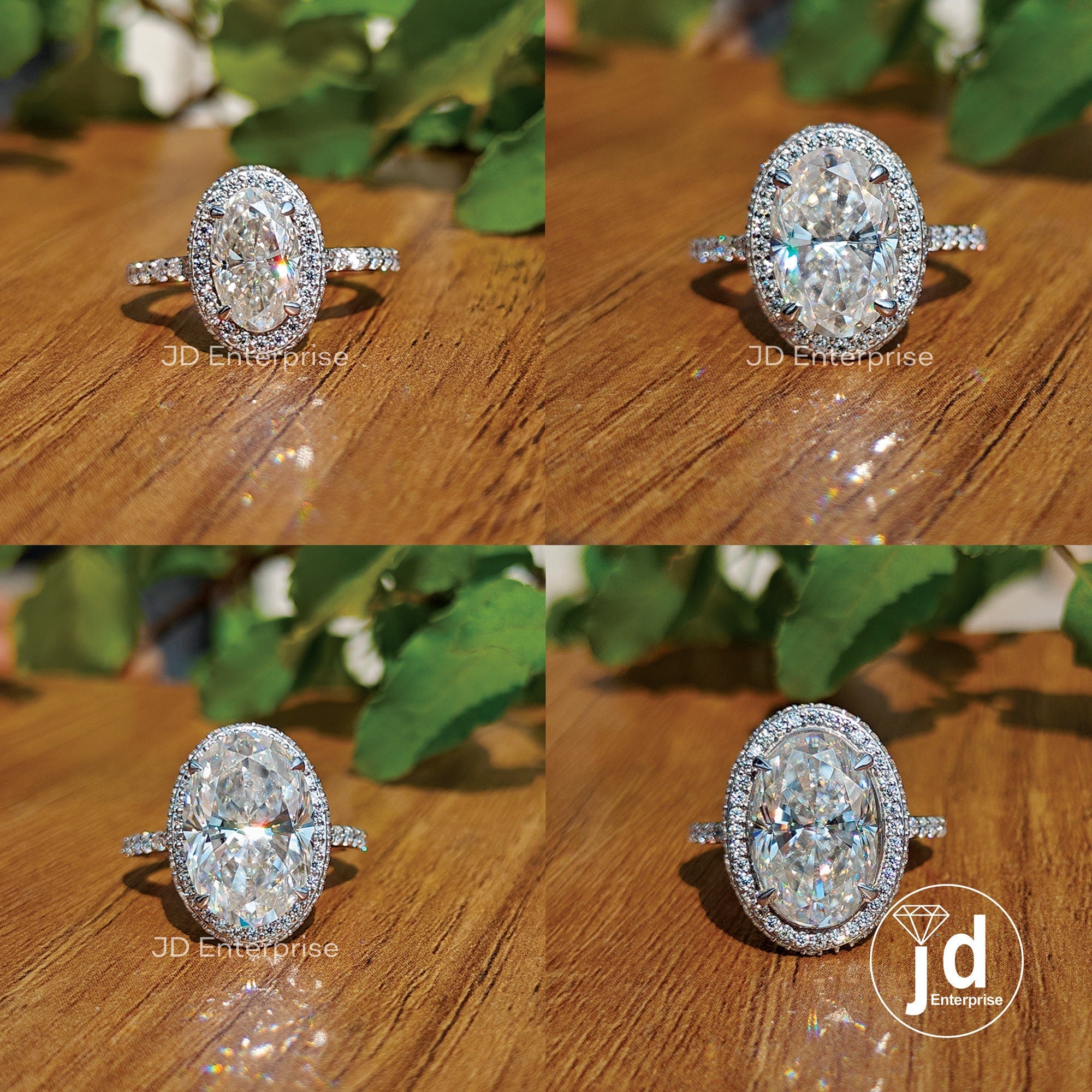 Vintage Halo Oval Cut Moissanite Engagement Ring, Pave Set Wedding Ring, Crushed Ice Anniversary Ring for Gift, Bridal Ring, Propose Ring