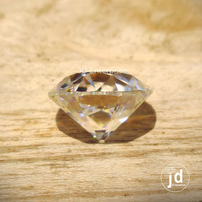 8.23 CT Colorless Round Old European Cut Loose Moissanite, Old Cut Vintage Moissanite Best for Antique Vintage Moissanite Ring, Wedding Ring