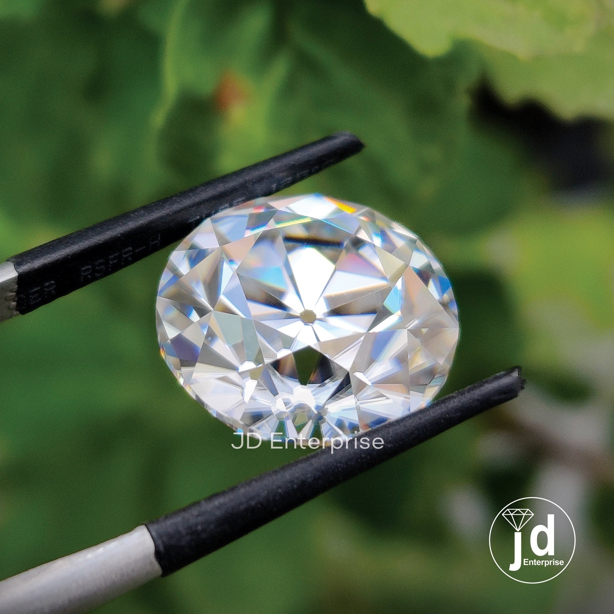 8.23 CT Colorless Round Old European Cut Loose Moissanite, Old Cut Vintage Moissanite Best for Antique Vintage Moissanite Ring, Wedding Ring