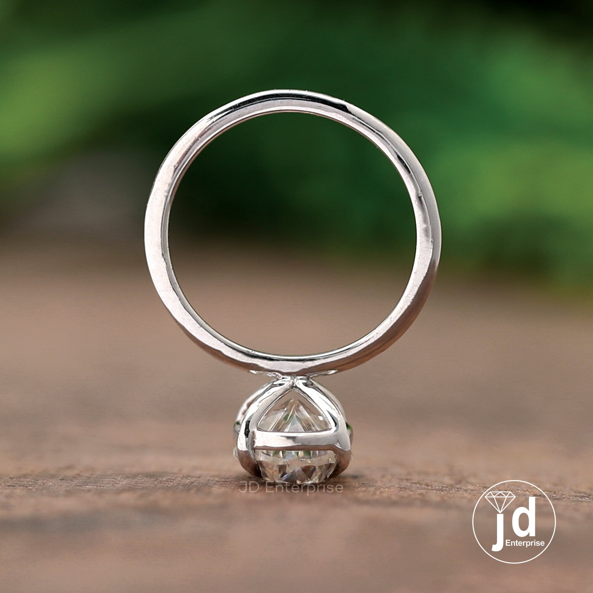 Oval Cut Moissanite Engagement Ring, Oval Solitaire Moissanite Ring, White Gold Ring, Anniversary Gift Ring, Bridal Ring, Daily Wear Ring
