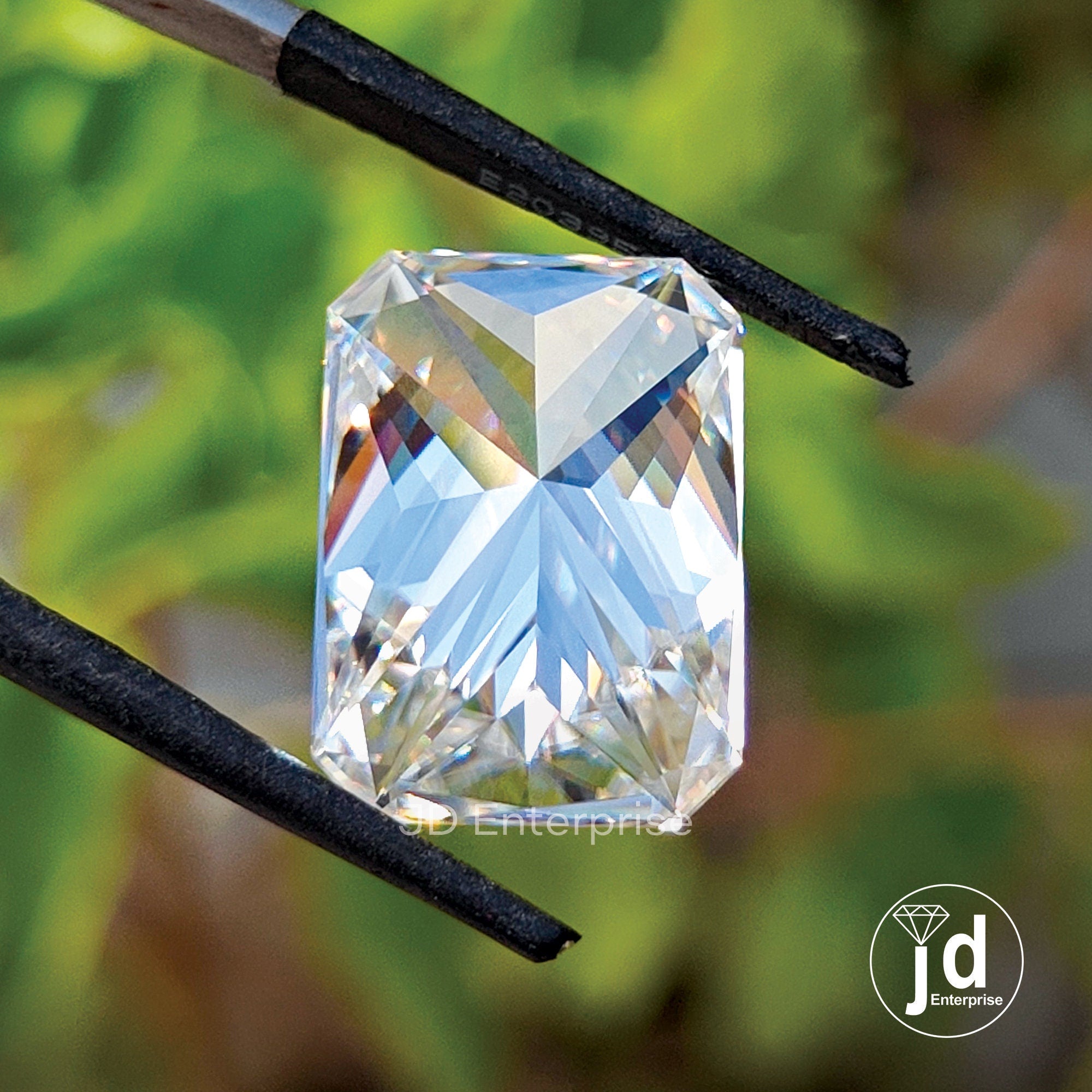 7.50CT Sparkling Radiant Cut Loose Moissanite for Customize Jewelry, Crushed Ice Moissanite for Engagement Ring, High Quality Big Moissanite