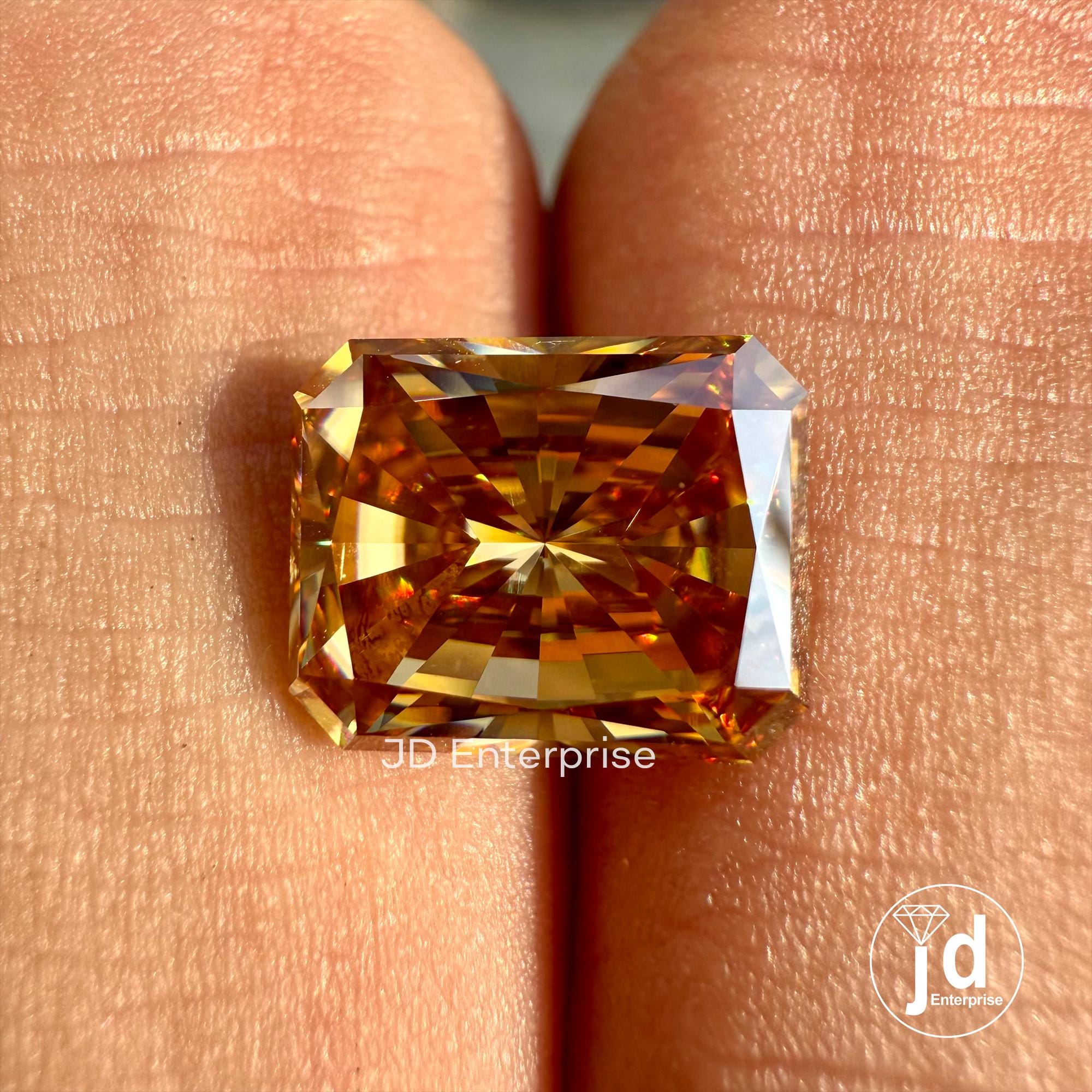 3.50 CT Sparkling Radiant Cut Loose Moissanite for Customize Jewelry, Crushed Ice Moissanite for Engagement/Wedding Ring