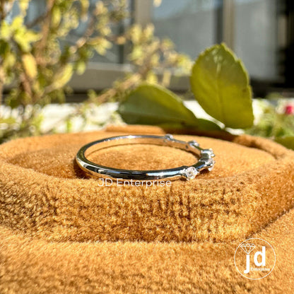 Round Cut Colorless Moissanite Wedding Band, Bubble Prong Set, Thin Distance Stacking Ring, Dainty Ring, Engagement Band, Bridal Set