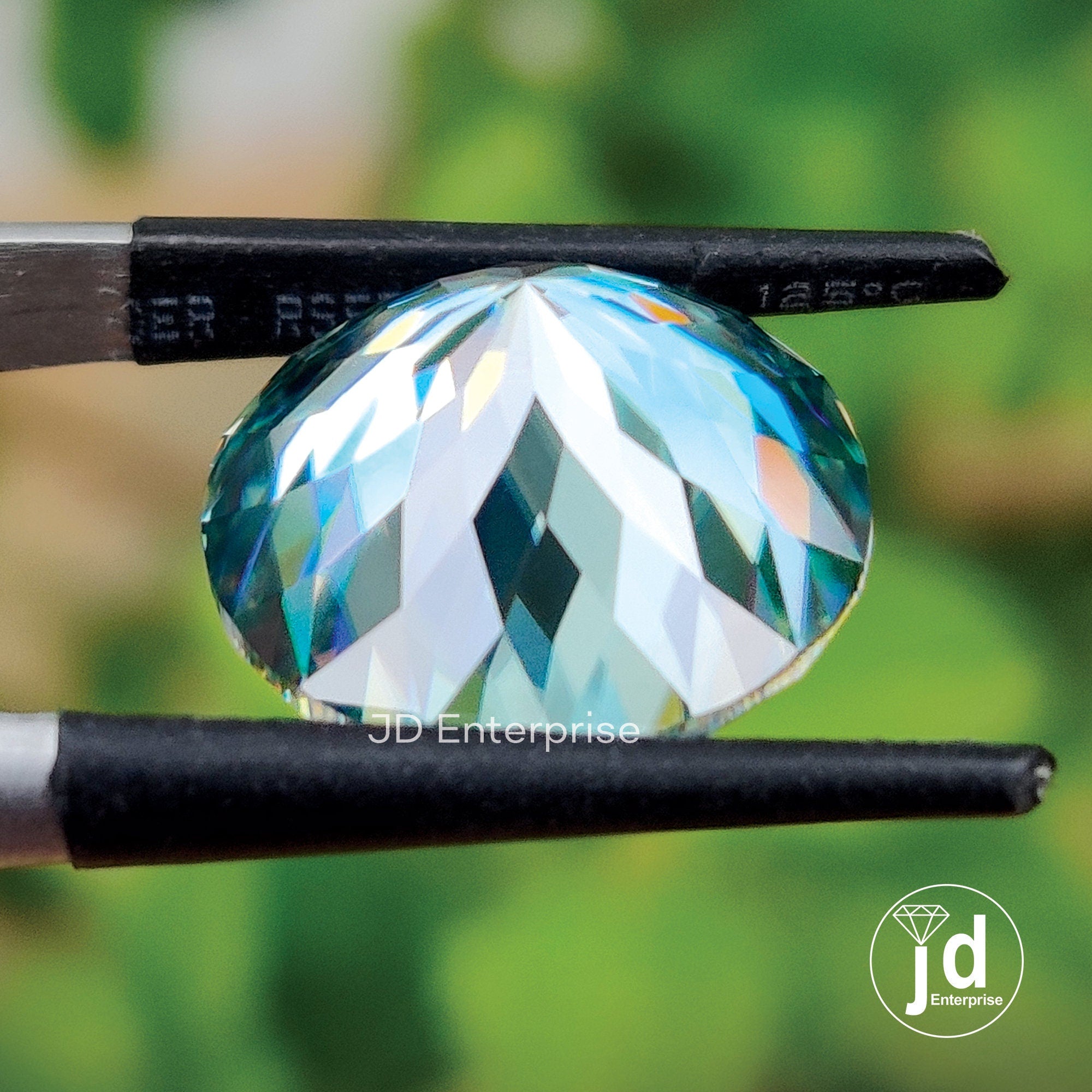7.68CT Unique Portuguese Cut Blue Loose Moissanite for Engagement Ring, Vintage Moissanite Jewelry Making Stone, Anniversary Gift for Her