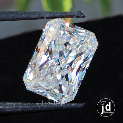 7.50CT Sparkling Radiant Cut Loose Moissanite for Customize Jewelry, Crushed Ice Moissanite for Engagement Ring, High Quality Big Moissanite