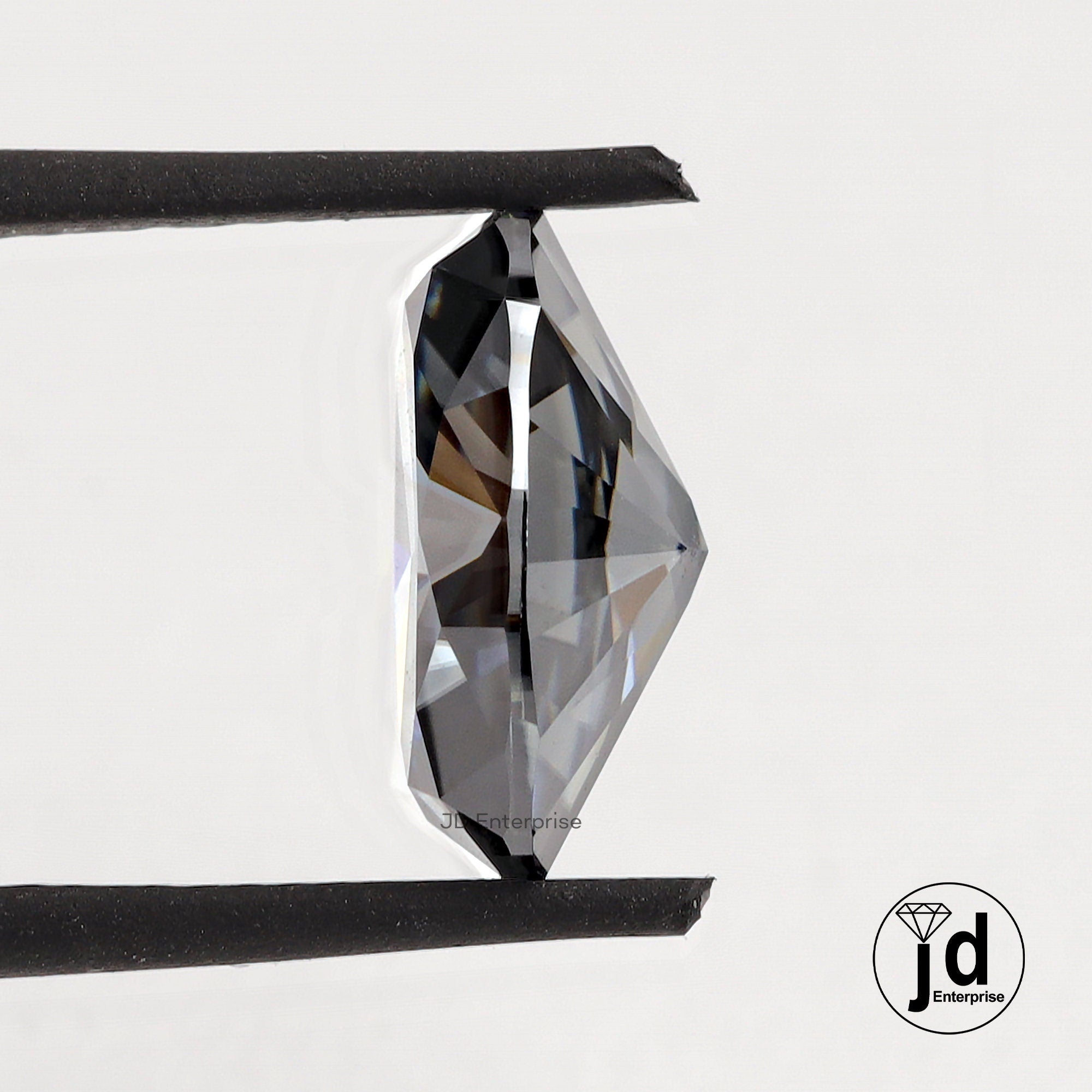 4.17 CT Dark gray Loose Oval Cut Moissanite / Oval Loose for Engagement Jewelry / Handcrafted Moissanite Loose For Solid Gold Jewelry