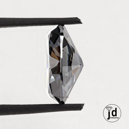 4.17 CT Dark gray Loose Oval Cut Moissanite / Oval Loose for Engagement Jewelry / Handcrafted Moissanite Loose For Solid Gold Jewelry