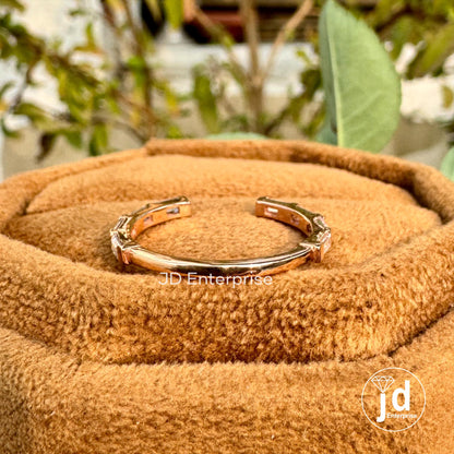 Open Gap Baguette Moissanite Wedding Band, Half Eternity Band, Rose Gold Band, Stackable Band, Anniversary Gifts, Matching Band, Bridal Band