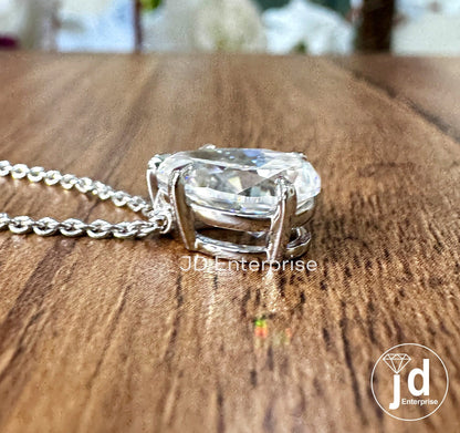 Colorless 4.00 CT Pear Shape Moissanite Pendant for Women, Tear Drop Moissanite Pendant, Anniversary Gift for Her, Bridal Wedding Pendant