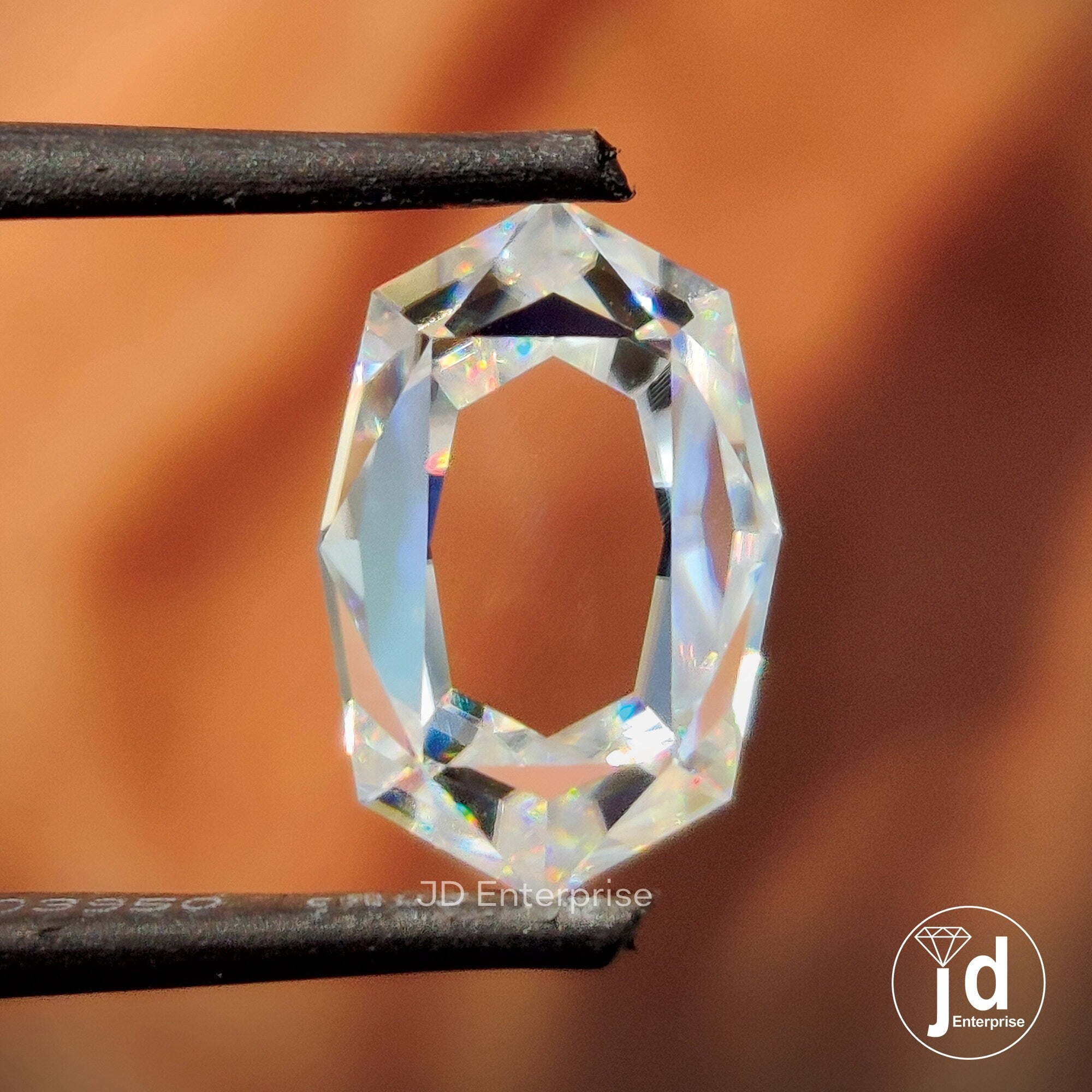 2.0 CT Octagon Portrait Cut Loose Moissanite for Engagement Ring, Antique Moissanite for Custom Jewelry, Anniversary Gift, Handcrafted Stone
