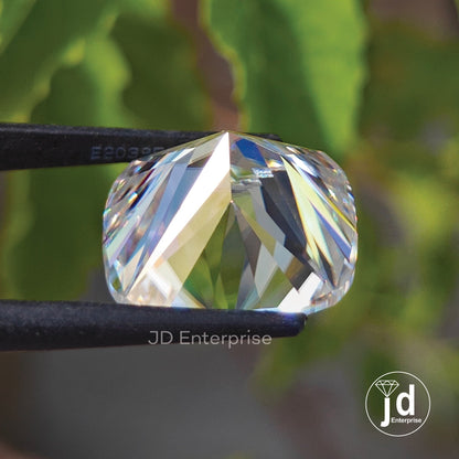 Luxurious 14.50 CT Colorless Big Cushion Cut Loose Moissanite for Making Classic Jewelry Wedding/Engagement Ring or Gold Jewelry