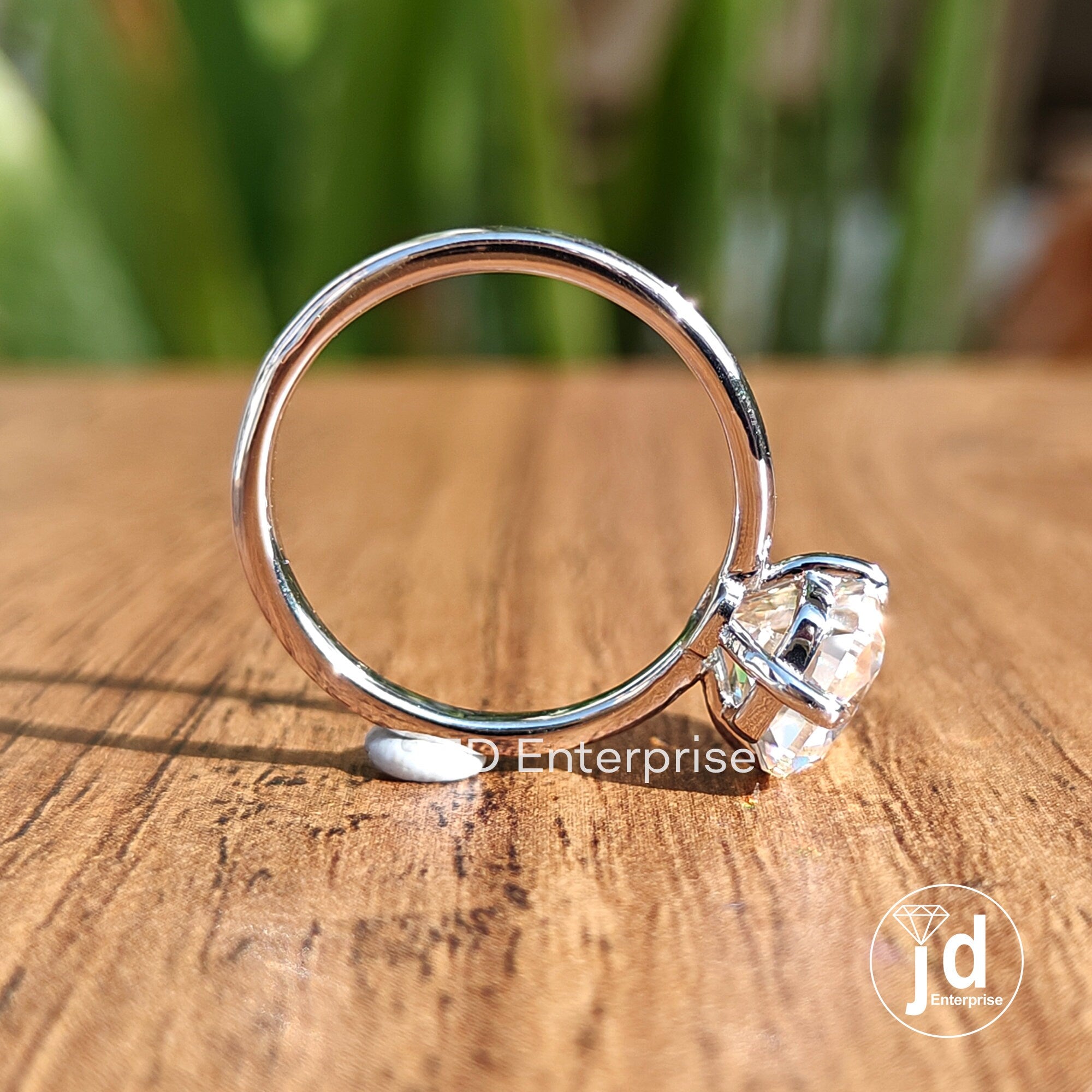 3.00CT Colorless Old Mine Cushion Cut Moissanite Engagement Ring, Proposal Ring, Vintage Style Solitaire Wedding Ring White Gold Bridal Ring