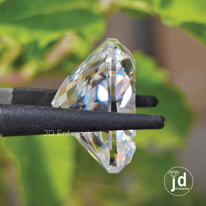 Luxurious 14.50 CT Colorless Big Cushion Cut Loose Moissanite for Making Classic Jewelry Wedding/Engagement Ring or Gold Jewelry