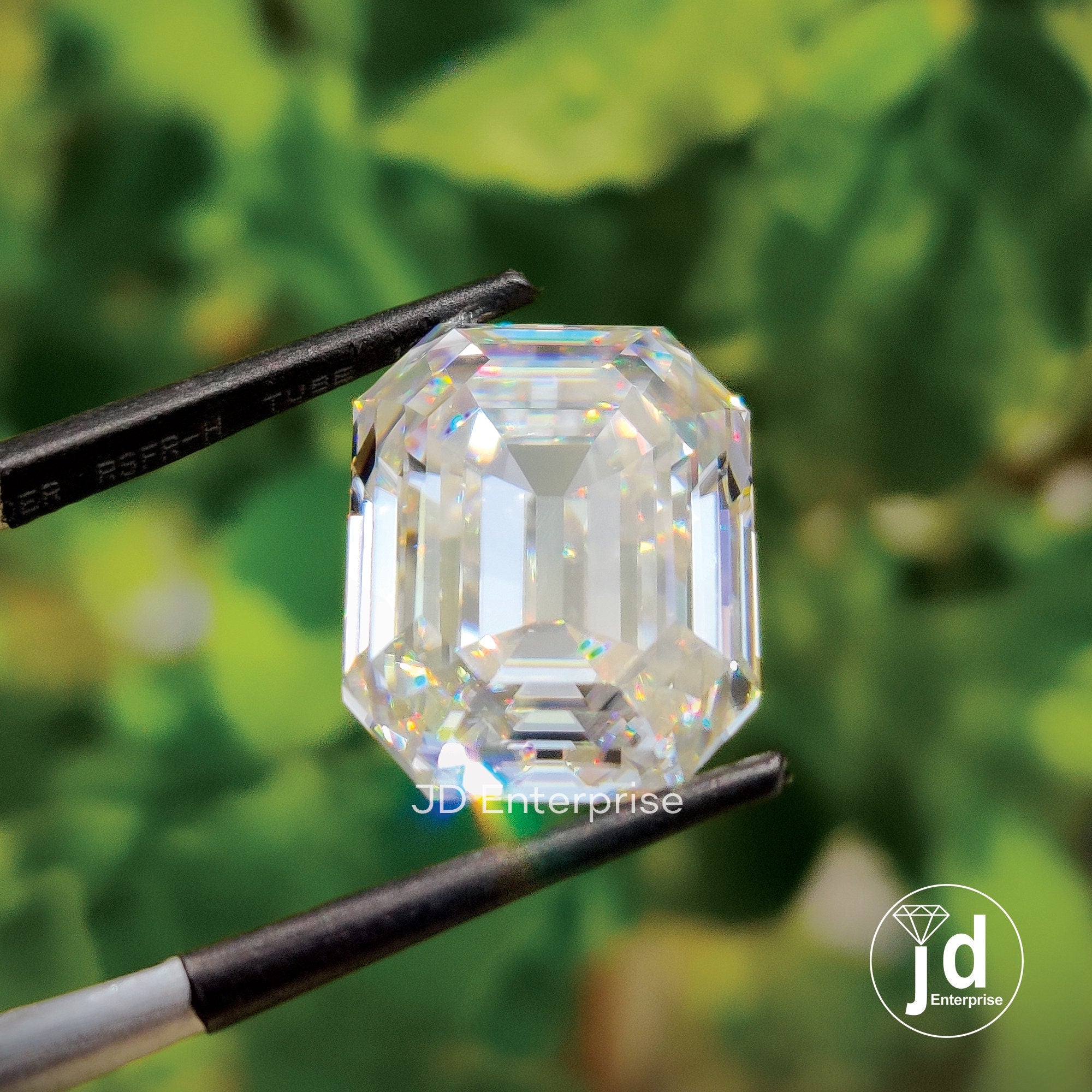 12.30 CT Colorless Emerald Old Mine Cut Loose Moissanite for Engagement Ring, Wedding Ring or Pendant, Excellent Cut Handcrafted Moissanite