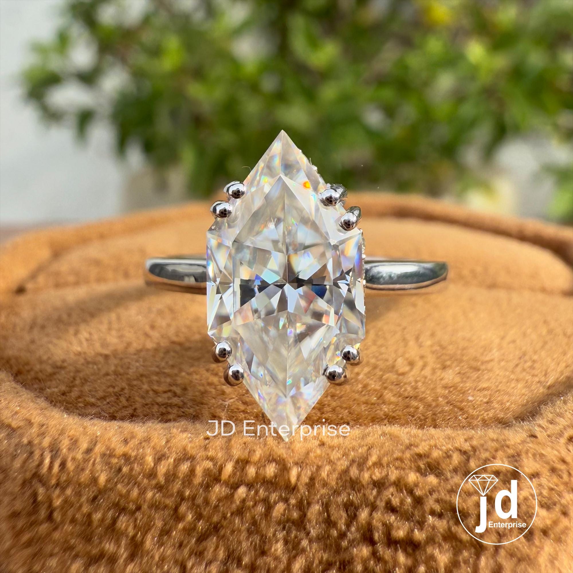 Dutch Marquise Moissanite Engagement Ring, Hidden Halo Wedding Ring, Solitaire Handmade Ring, Bridal Ring, Anniversary Gifts, Proposal Ring