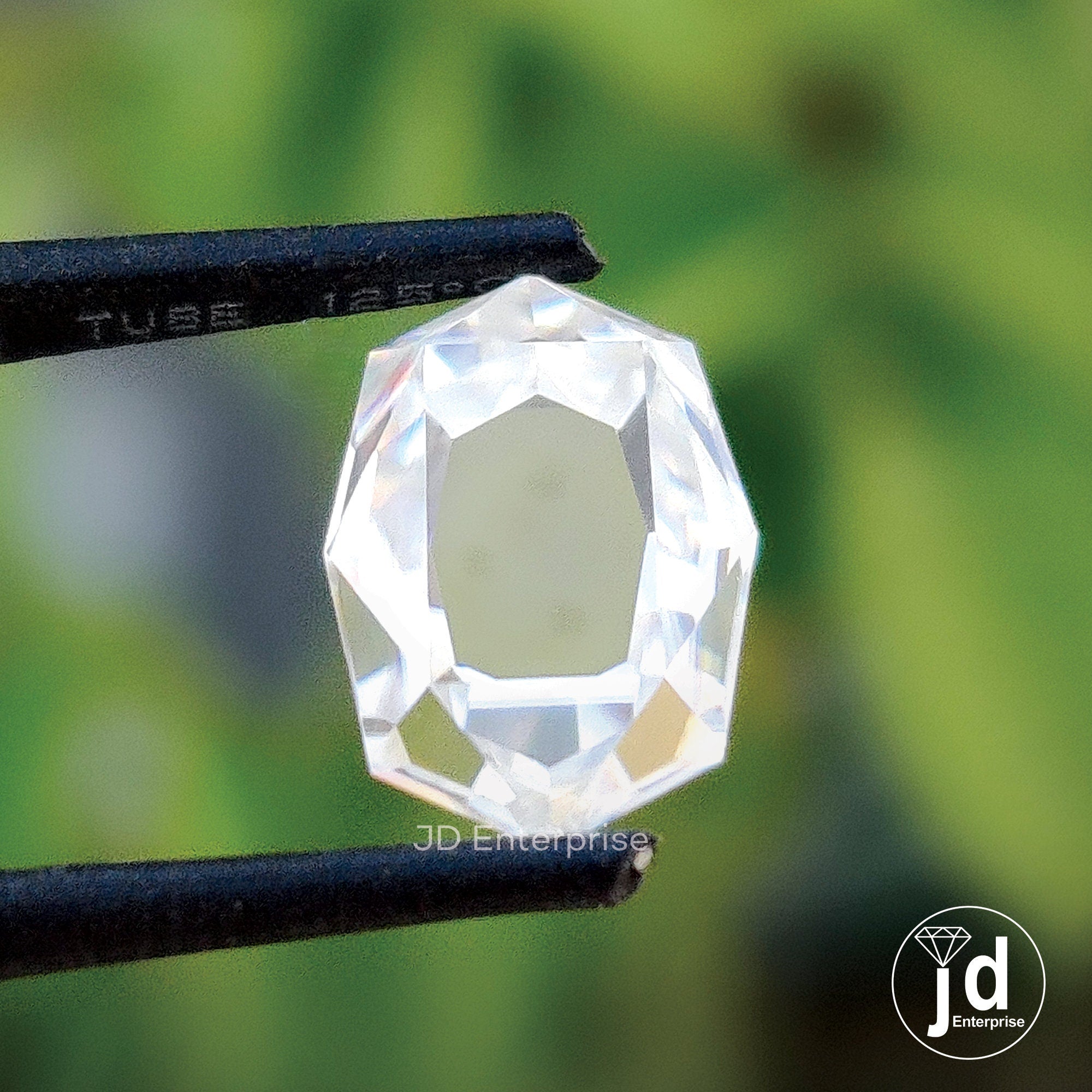 2.0 CT Octagon Portrait Cut Loose Moissanite for Engagement Ring, Antique Moissanite for Custom Jewelry, Anniversary Gift, Handcrafted Stone