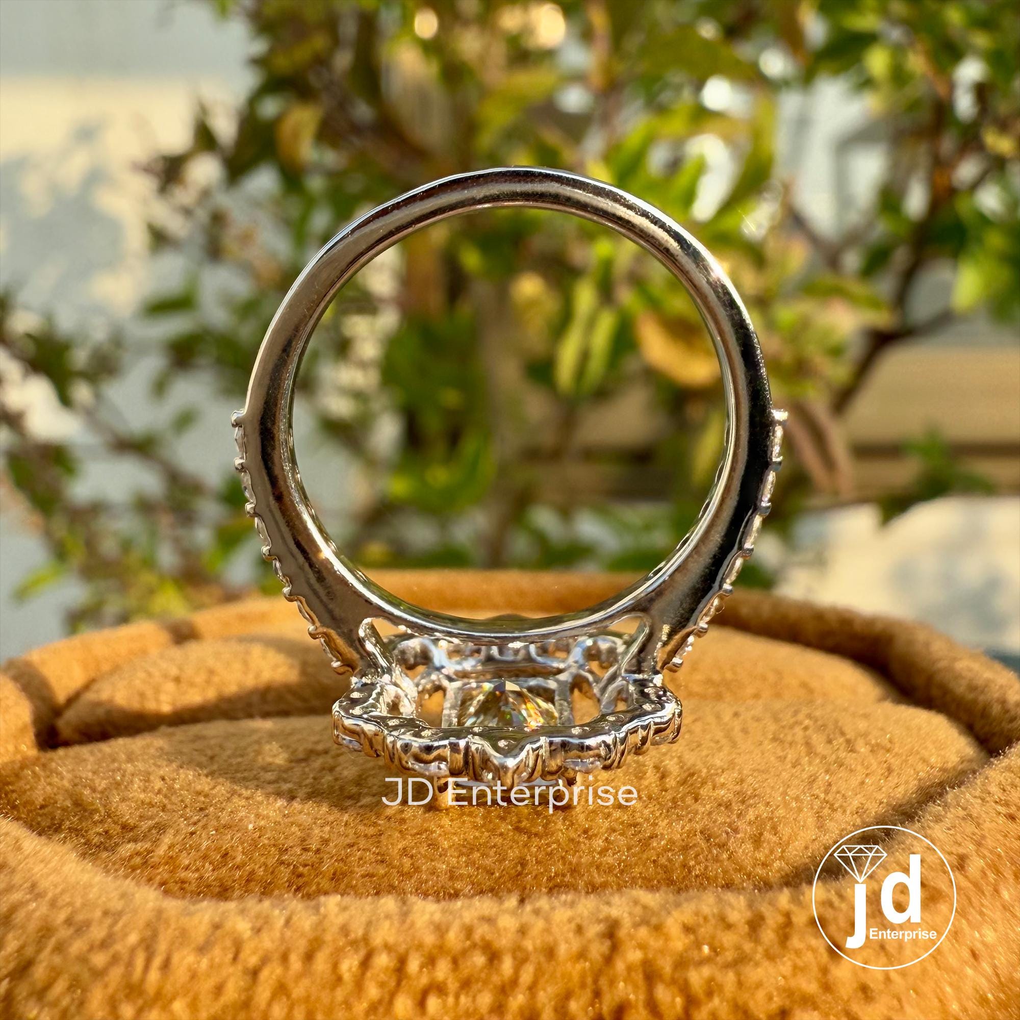 1.50 CT Radiant Cut Canary Yellow Moissanite Engagement Ring, Flower Style Halo Wedding Ring, Milgrain Ring, Art Deco Accent Bridal Ring Set
